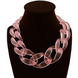 Designed Big Plastic Resin Chain necklace Colar Linked Choker and Necklaces, Bracelet, Diva Unique - Diva Unique