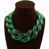 Designed Big Plastic Resin Chain necklace Colar Linked Choker and Necklaces, Bracelet, Diva Unique - Diva Unique