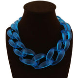 Designed Big Plastic Resin Chain necklace Colar Linked Choker and Necklaces, Bracelet, Diva Unique - Diva Unique