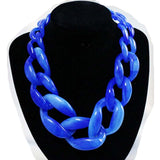 Designed Big Plastic Resin Chain necklace Colar Linked Choker and Necklaces, Bracelet, Diva Unique - Diva Unique