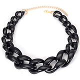 Designed Big Plastic Resin Chain necklace Colar Linked Choker and Necklaces, Bracelet, Diva Unique - Diva Unique