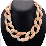 Designed Big Plastic Resin Chain necklace Colar Linked Choker and Necklaces, Bracelet, Diva Unique - Diva Unique