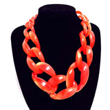 Designed Big Plastic Resin Chain necklace Colar Linked Choker and Necklaces, Bracelet, Diva Unique - Diva Unique
